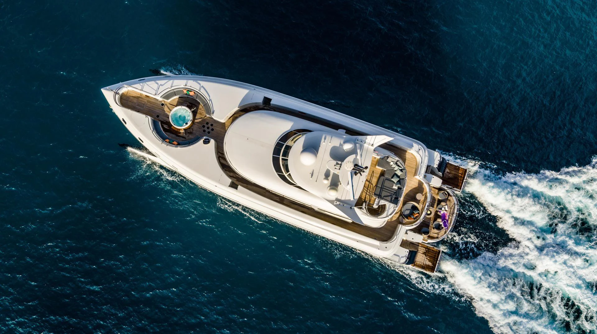 a satellite above the earth aboard MY SPIRIT Yacht for Sale
