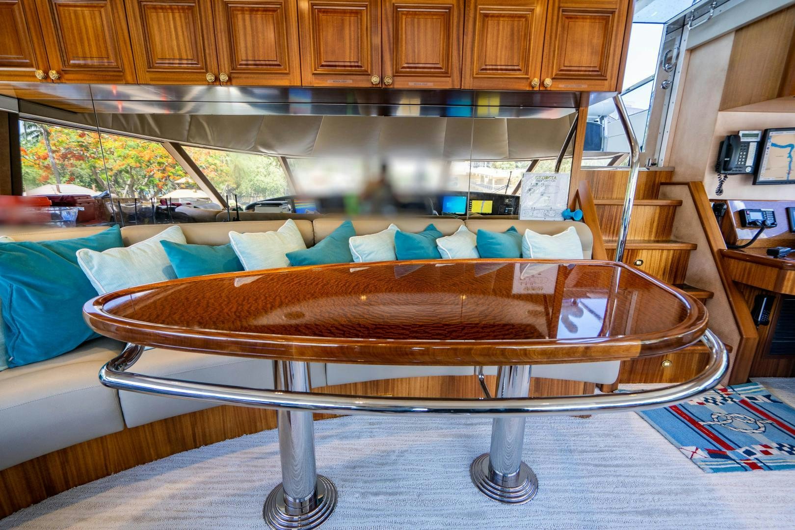 a pool table in a room aboard WILD KINGDOM Yacht for Sale