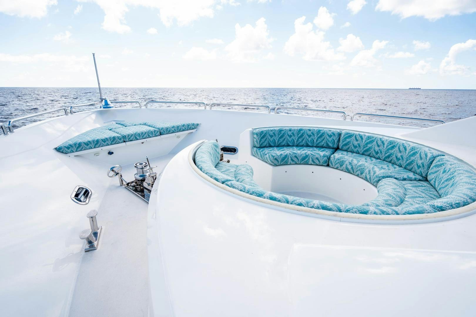 a large iceberg in the water aboard WILD KINGDOM Yacht for Sale