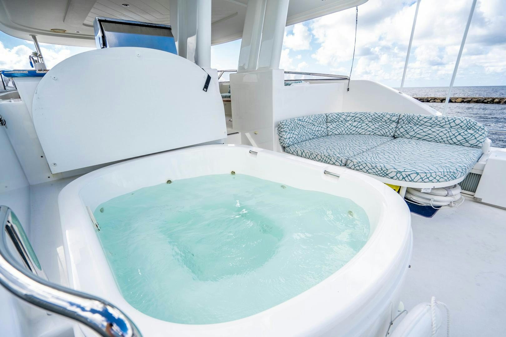 a pool in a boat aboard WILD KINGDOM Yacht for Sale