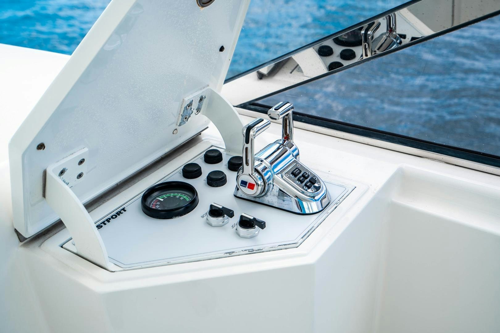 a close-up of a machine aboard WILD KINGDOM Yacht for Sale