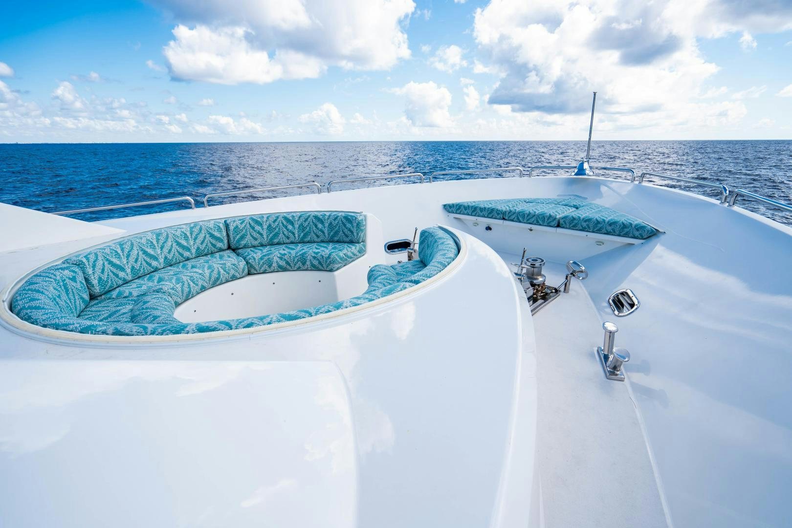 a large iceberg in the water aboard WILD KINGDOM Yacht for Sale