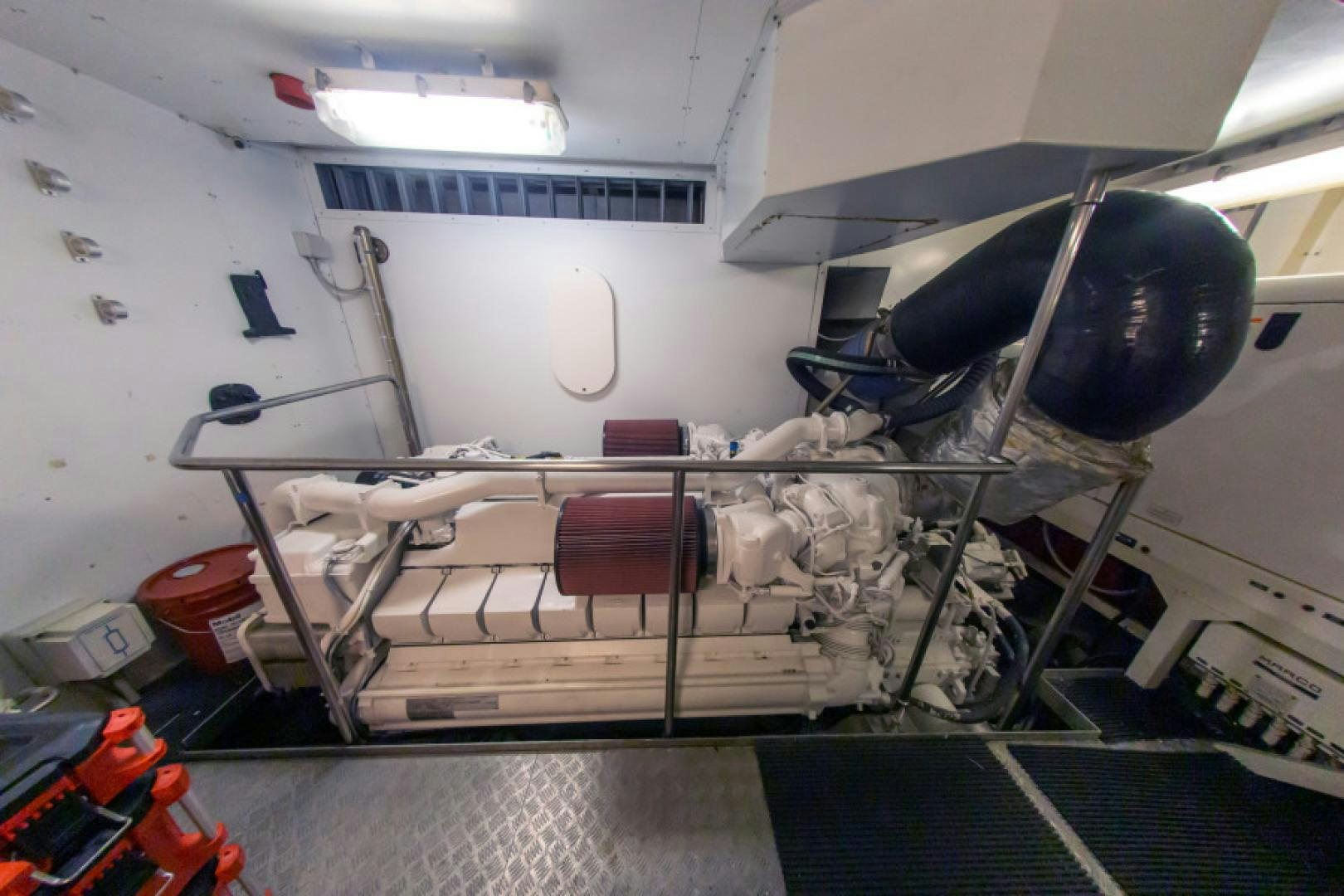 a machine inside a building aboard ADAR Yacht for Sale