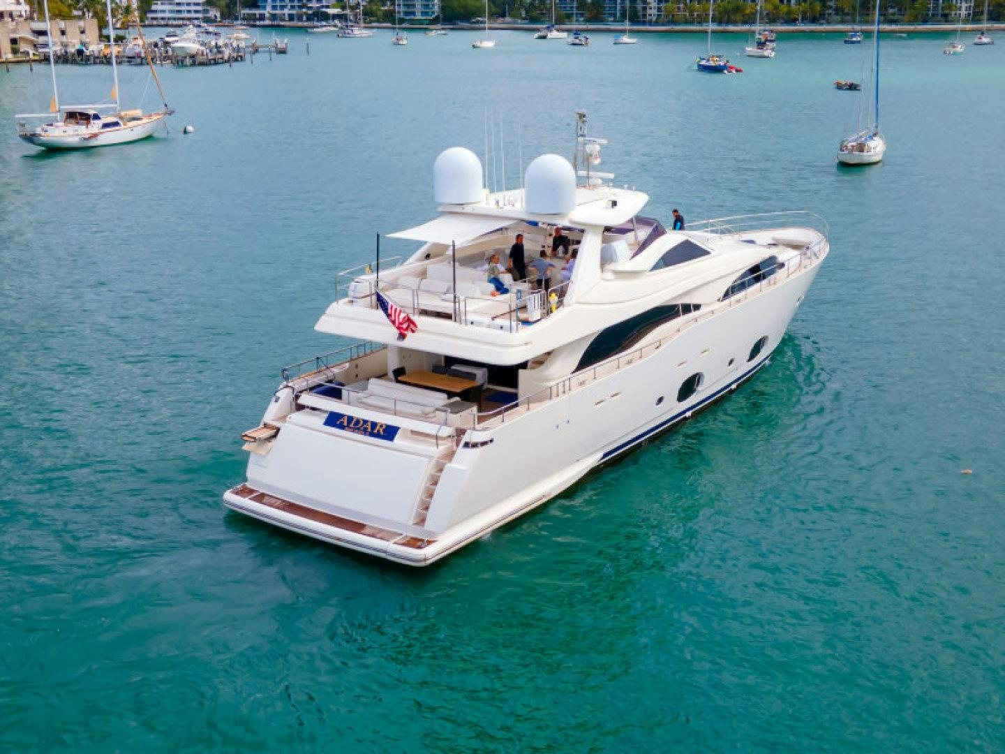 a boat in the water aboard ADAR Yacht for Sale