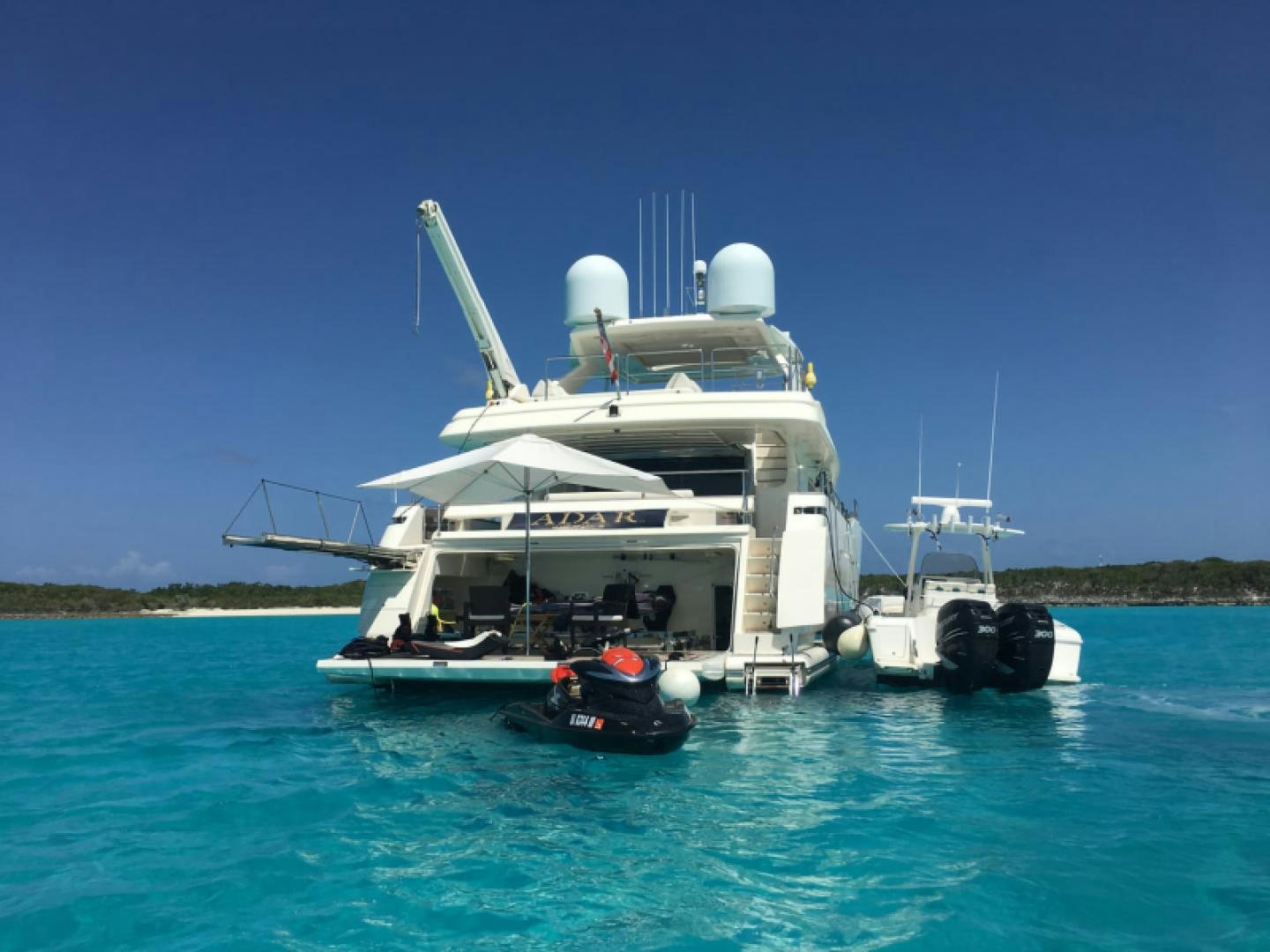 a boat on the water aboard ADAR Yacht for Sale