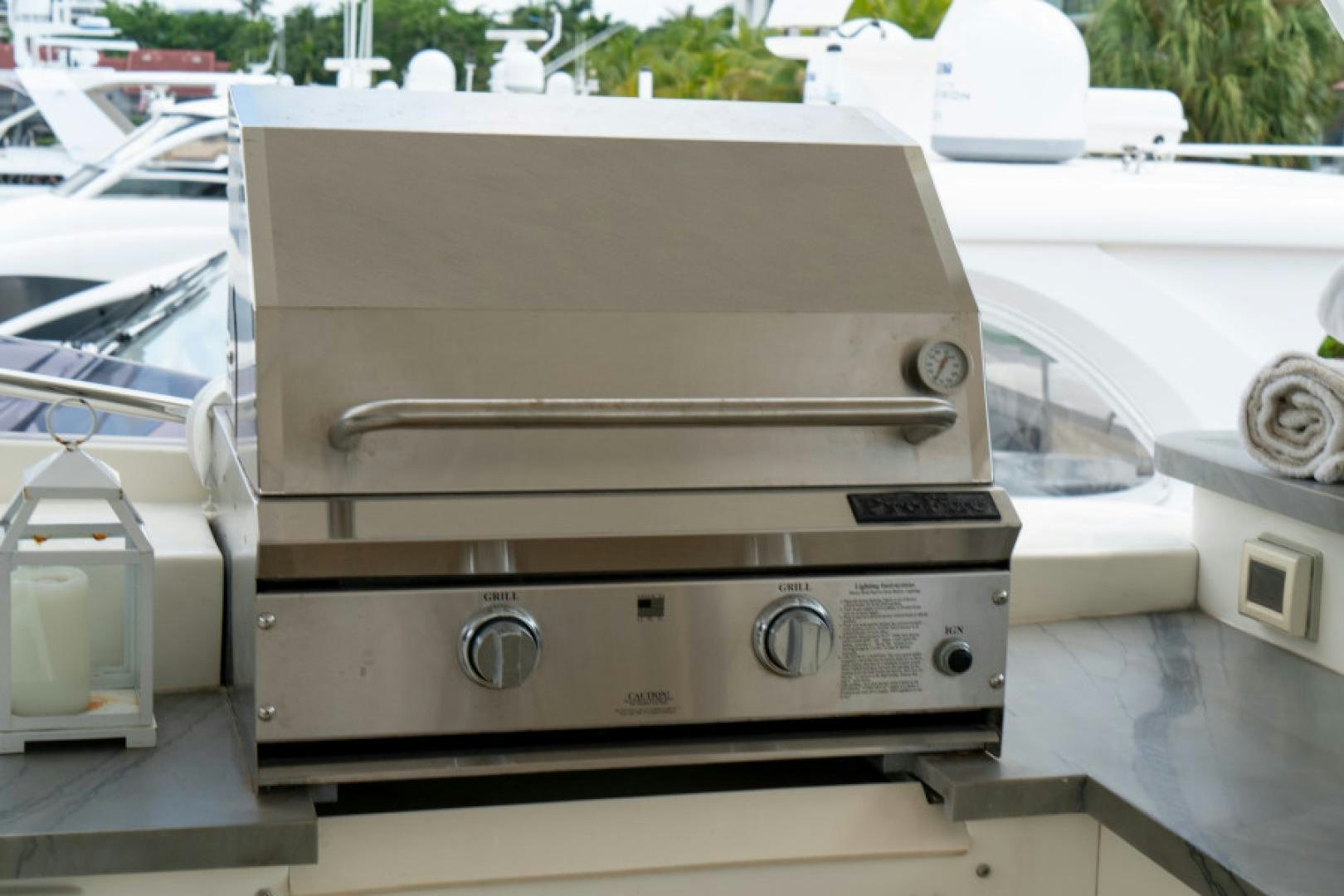 a white printer on a table aboard ADAR Yacht for Sale