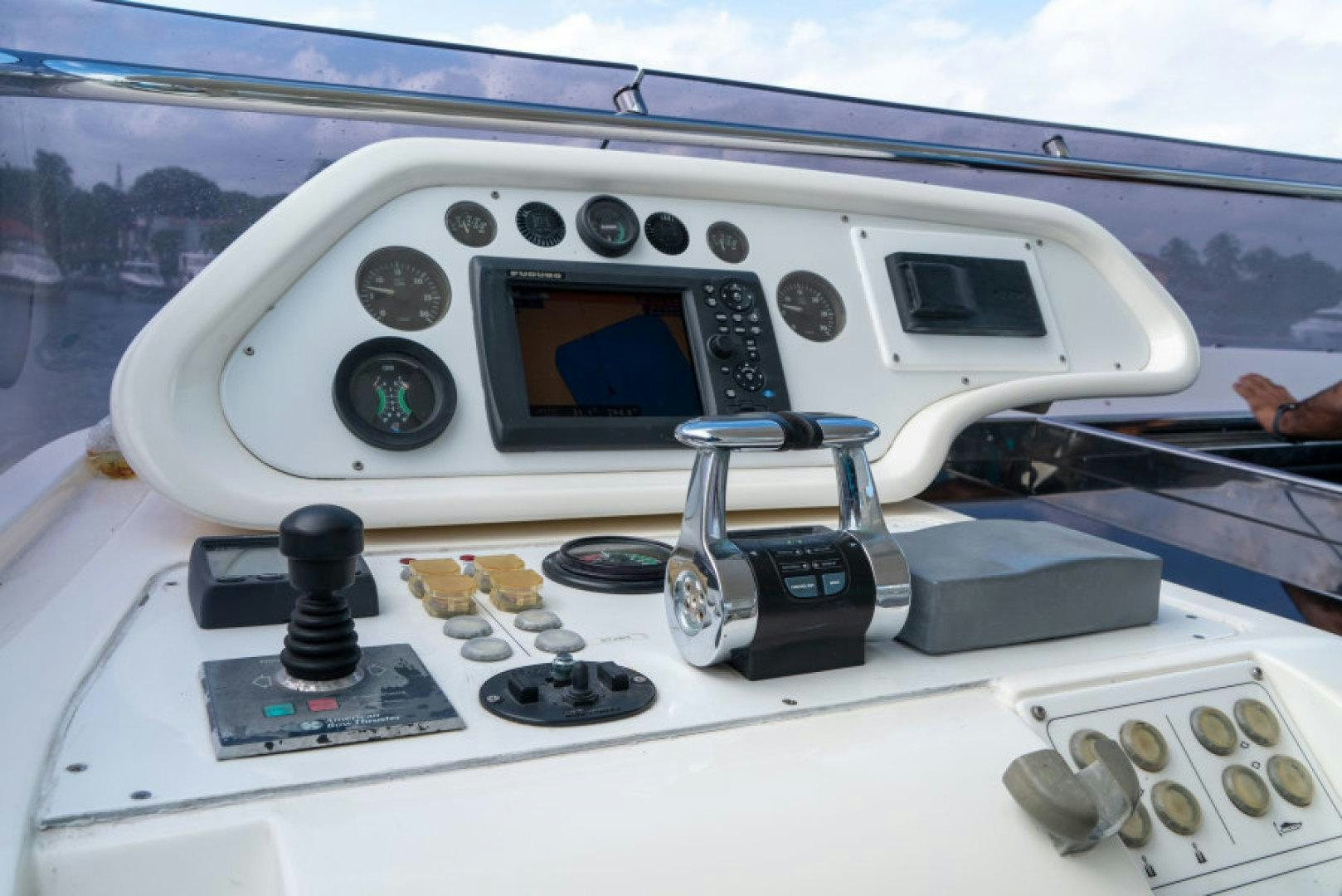 a close-up of a radio aboard ADAR Yacht for Sale