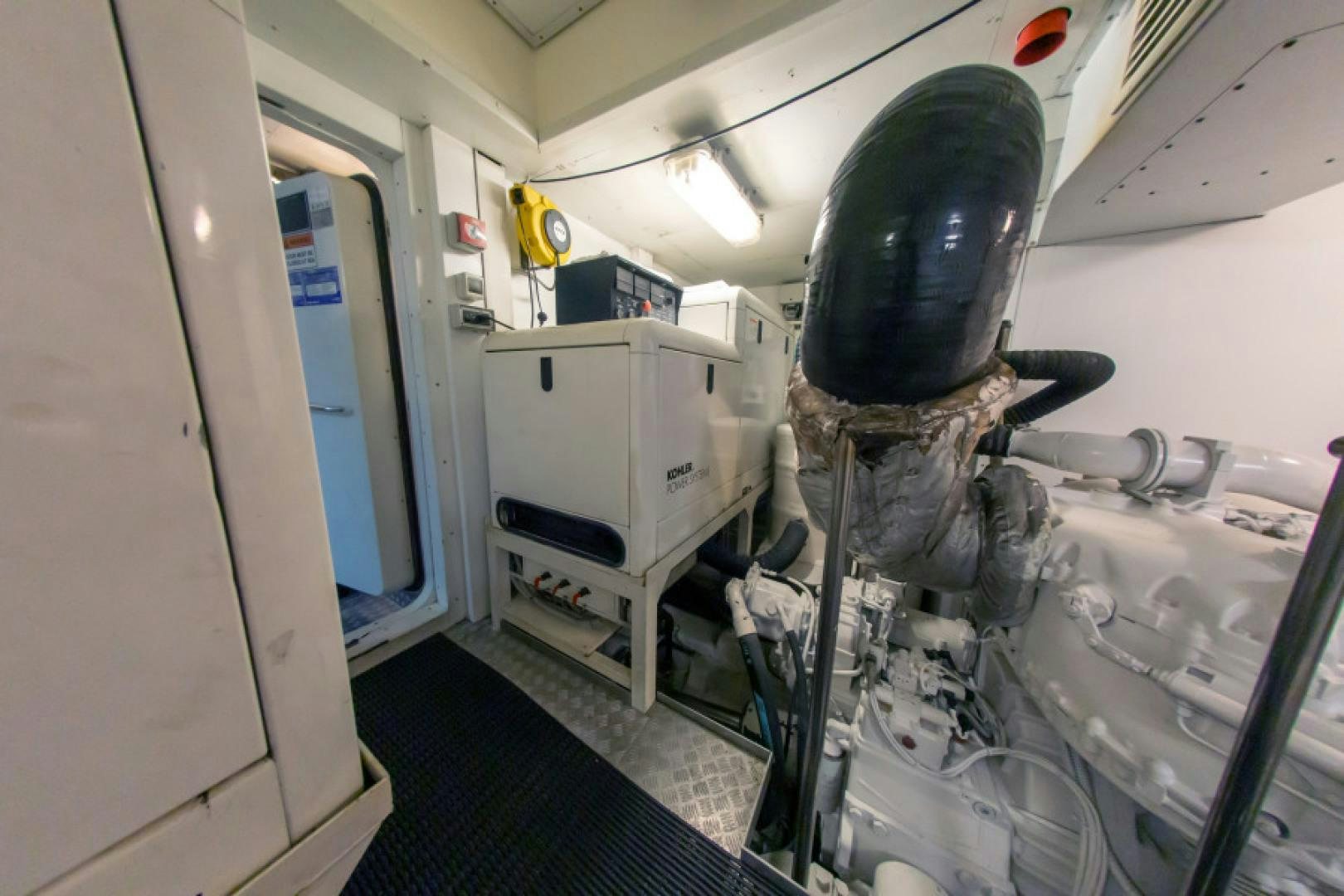 a large metal machine aboard ADAR Yacht for Sale