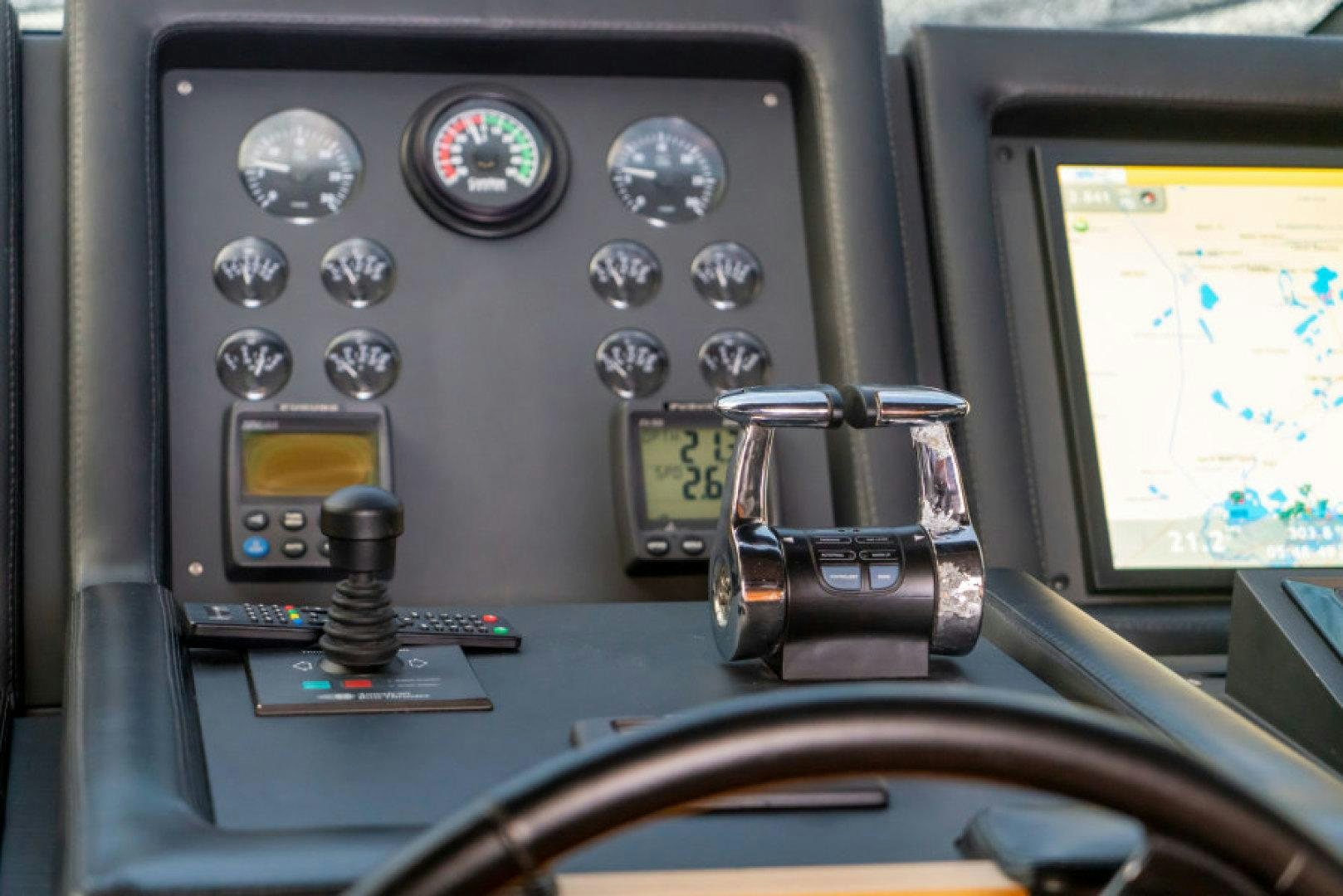 the inside of a vehicle aboard ADAR Yacht for Sale