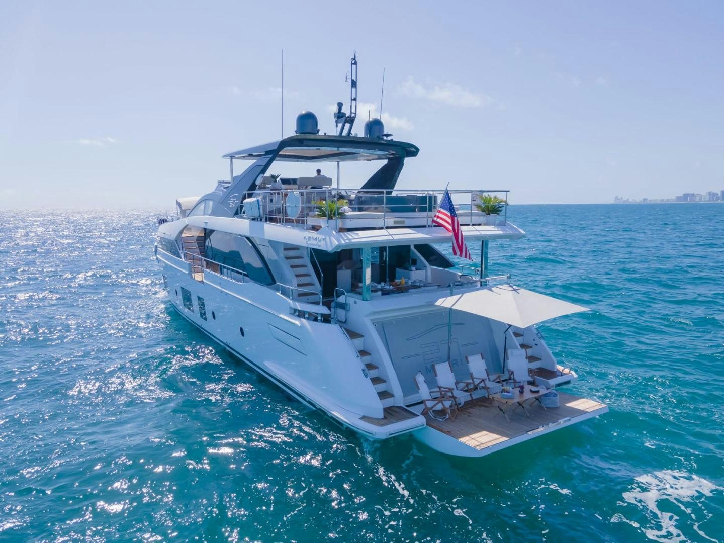 a boat in the water aboard RINA Yacht for Sale