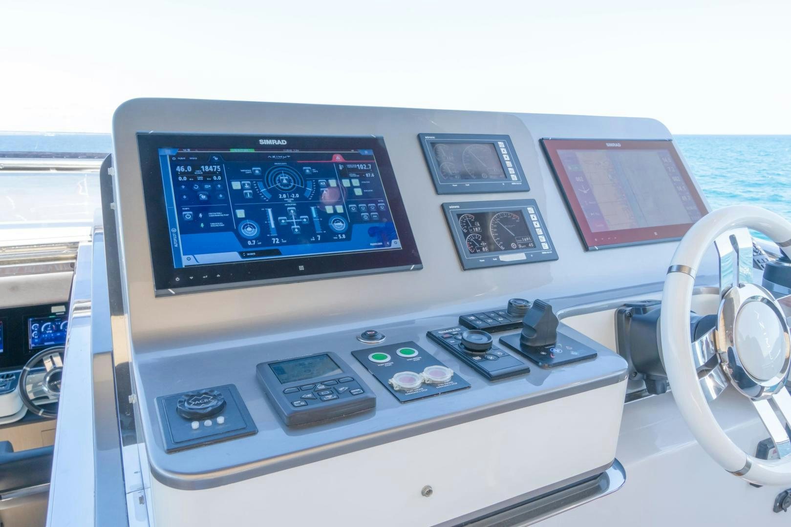 a machine with a screen aboard RINA Yacht for Sale