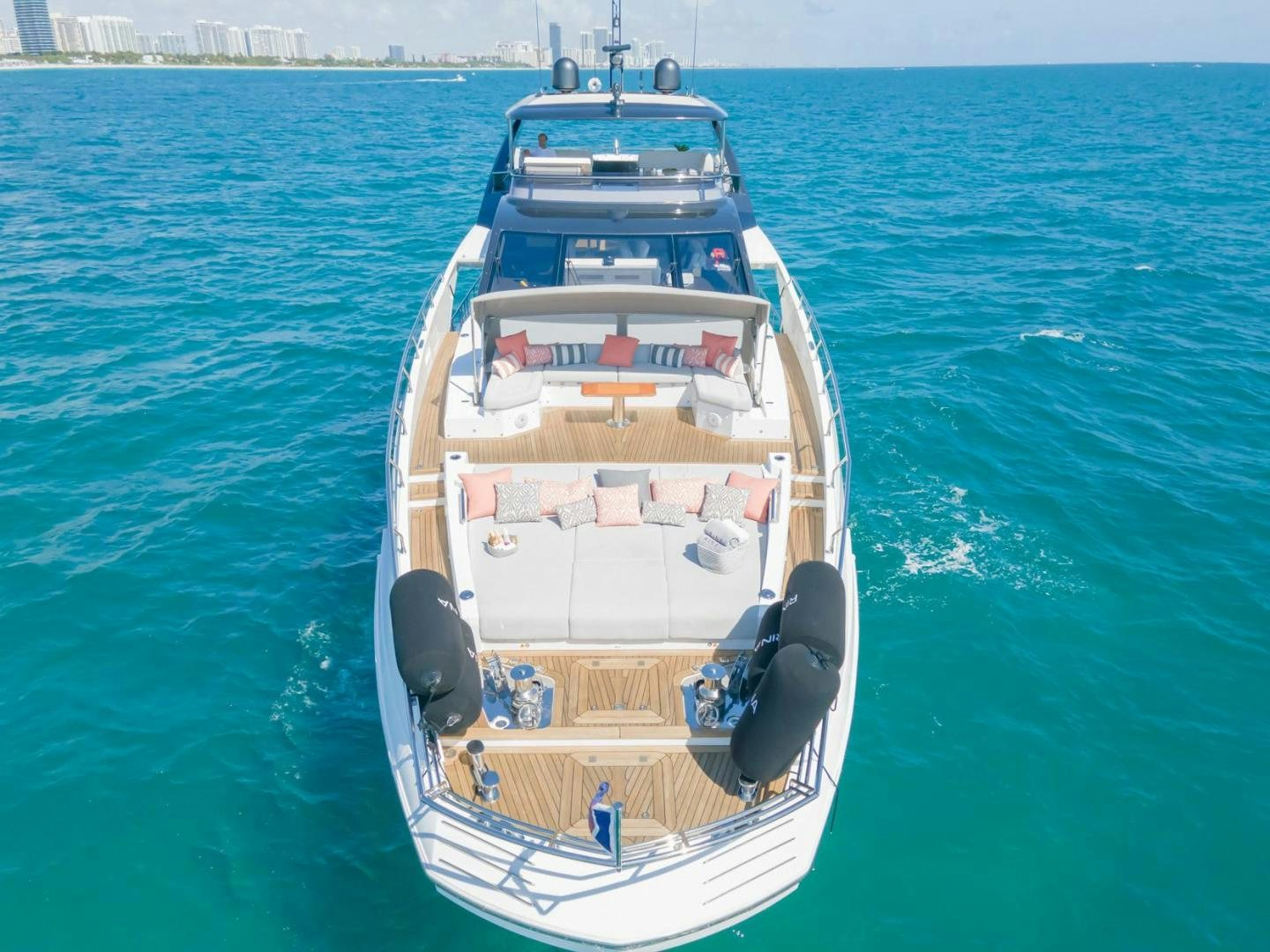 a boat in the water aboard RINA Yacht for Sale