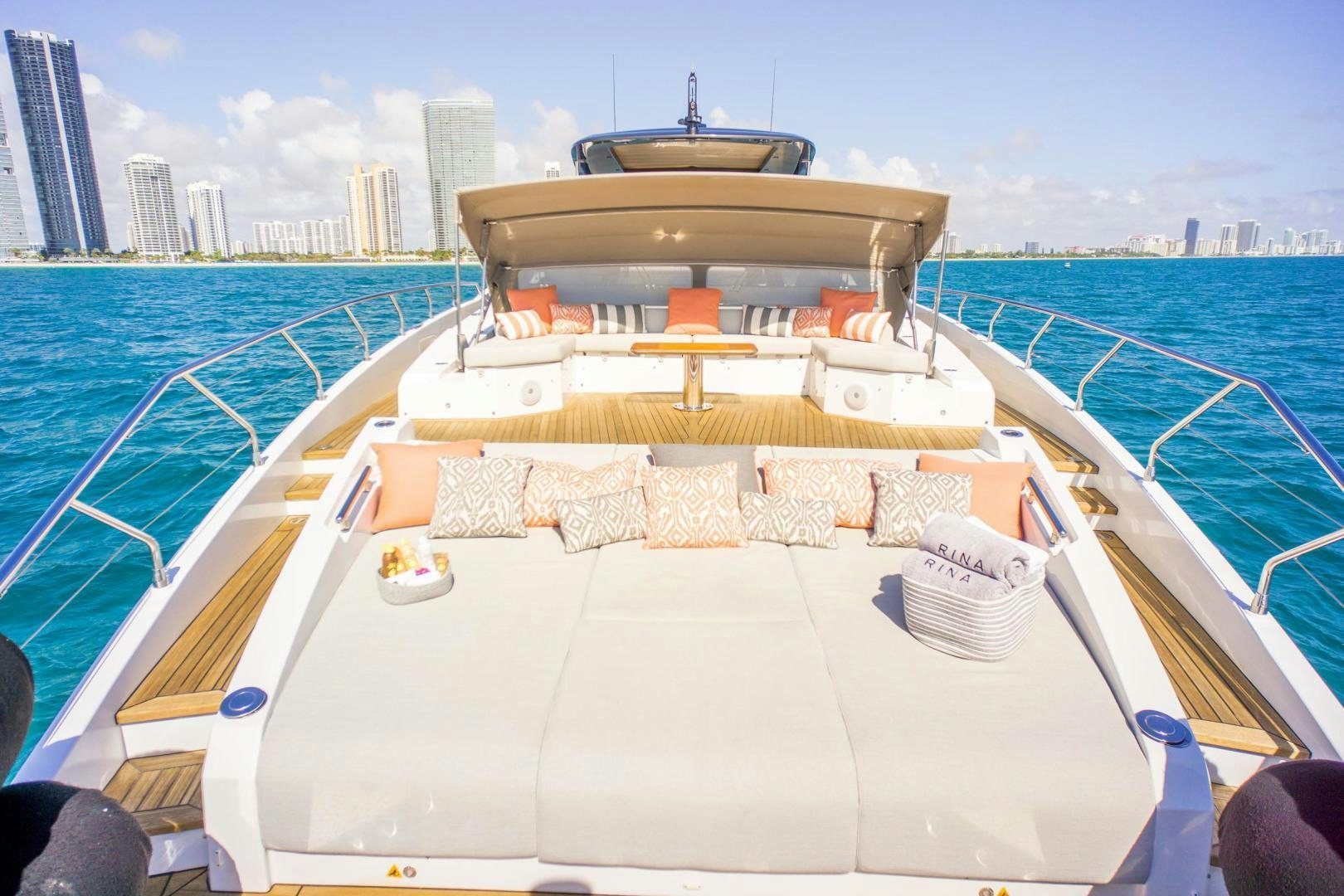 a boat on the water aboard RINA Yacht for Sale