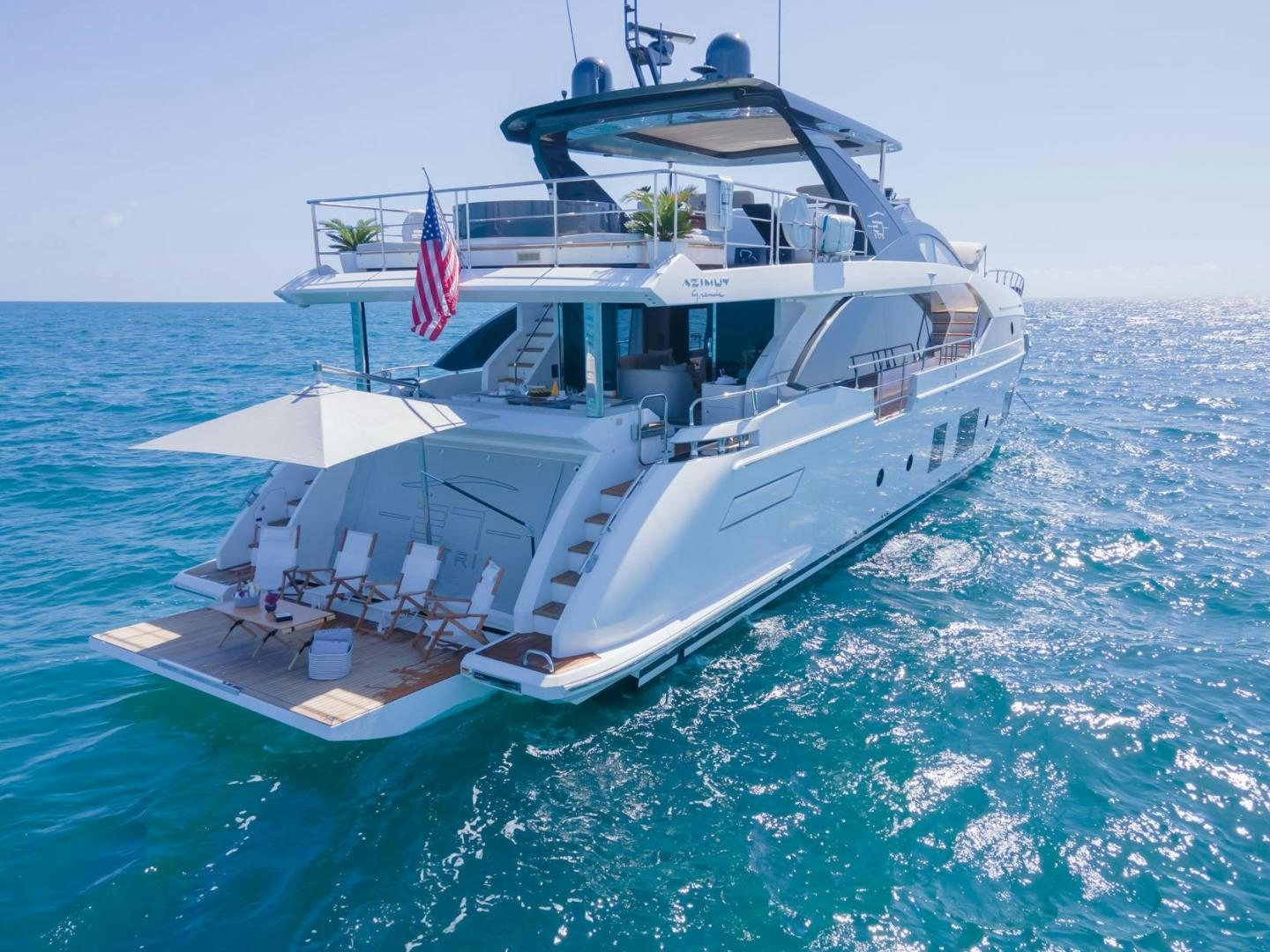 a boat on the water aboard RINA Yacht for Sale