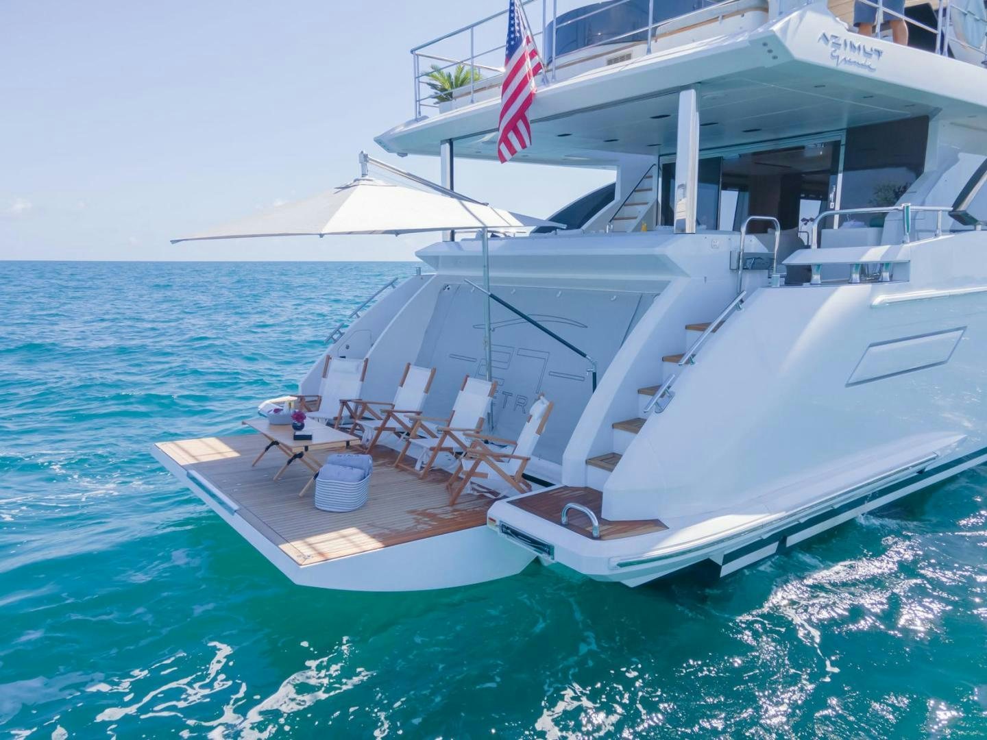 a boat on the water aboard RINA Yacht for Sale