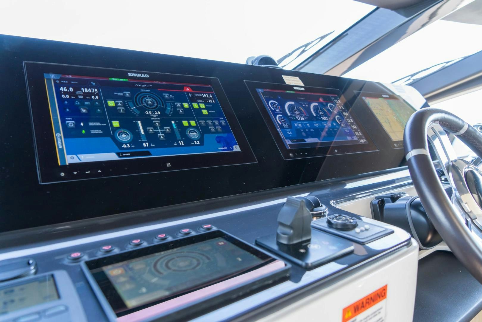 graphical user interface aboard RINA Yacht for Sale