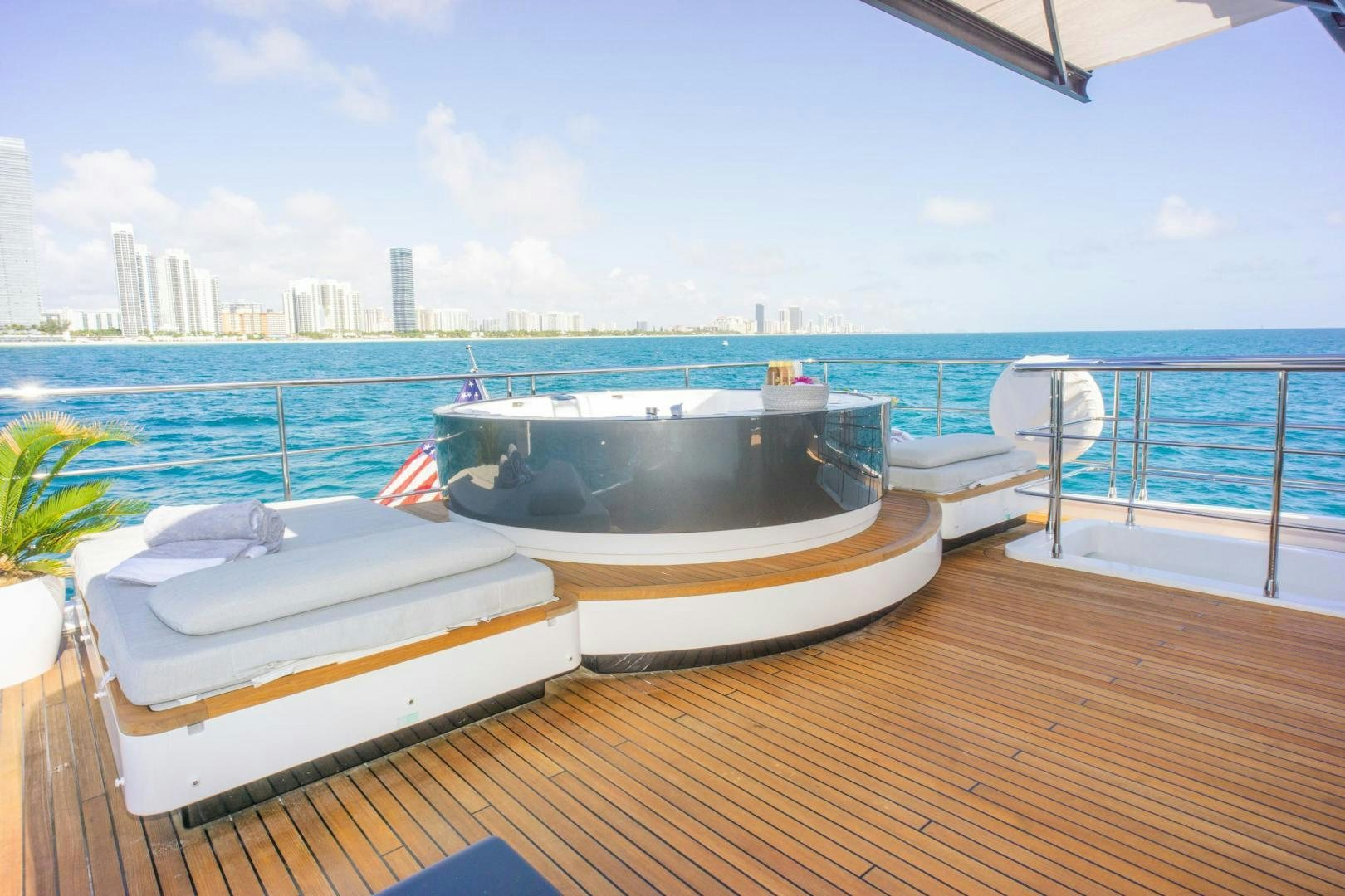 a couple of boats on a deck aboard RINA Yacht for Sale