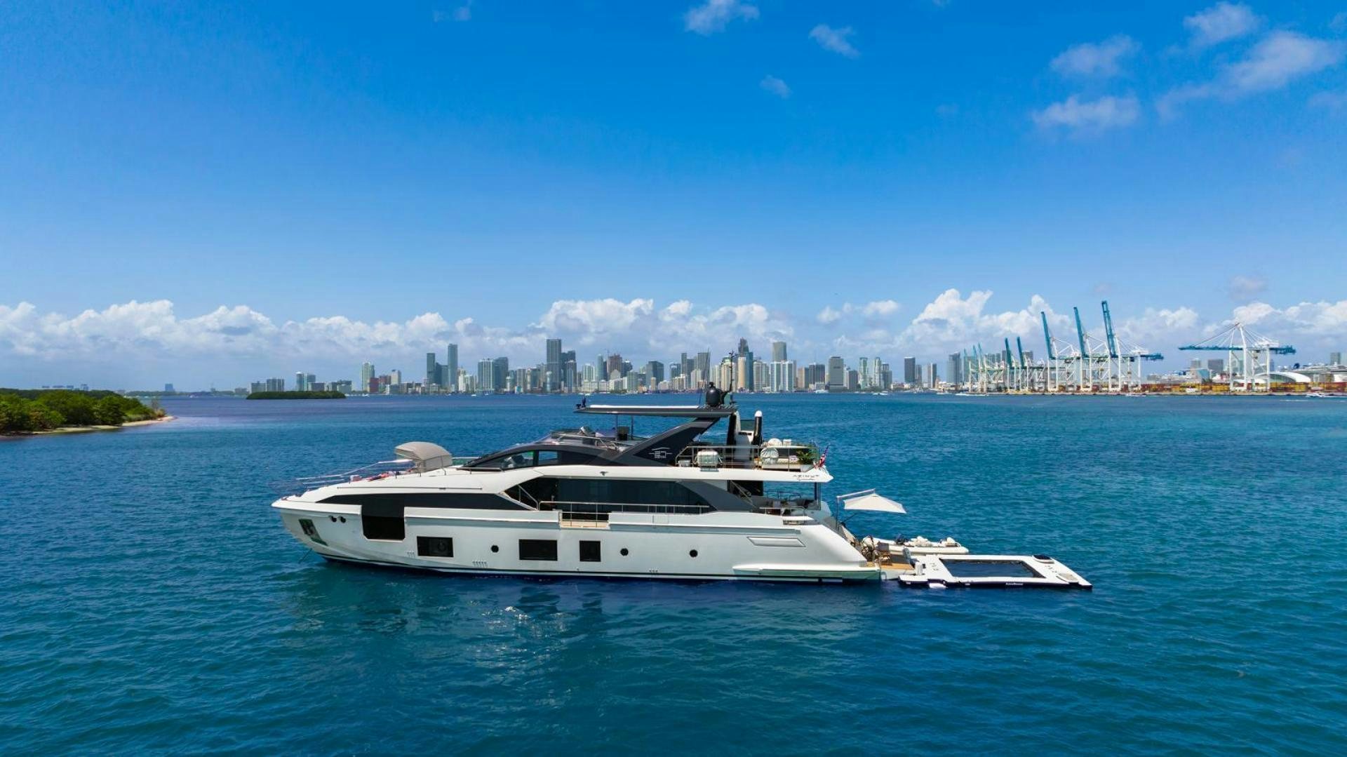 a boat on the water aboard RINA Yacht for Sale