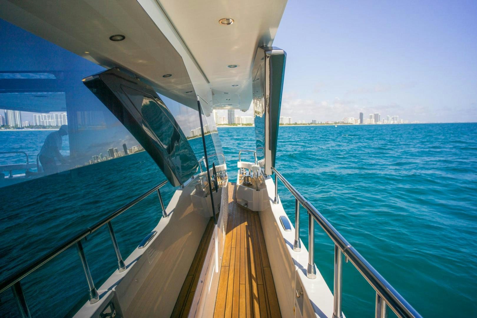 a boat on the water aboard RINA Yacht for Sale