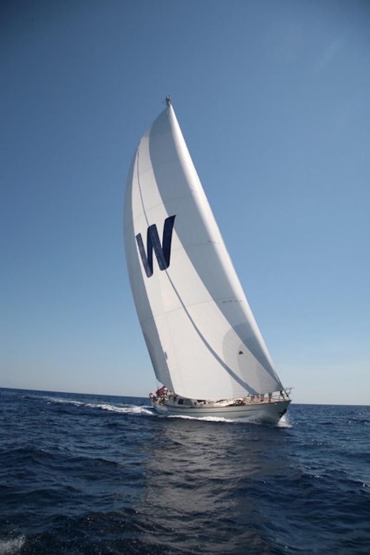 a sailboat on the water aboard WAVELENGTH Yacht for Sale