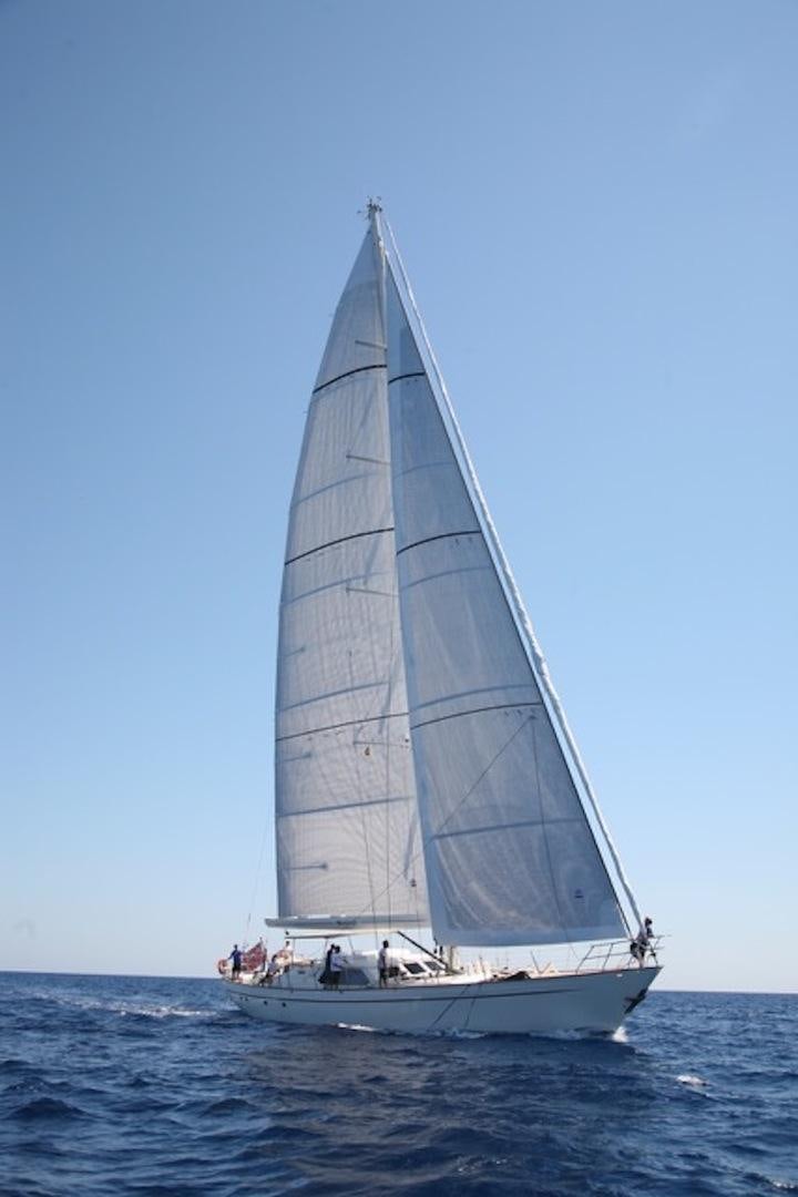 a sailboat on the water aboard WAVELENGTH Yacht for Sale