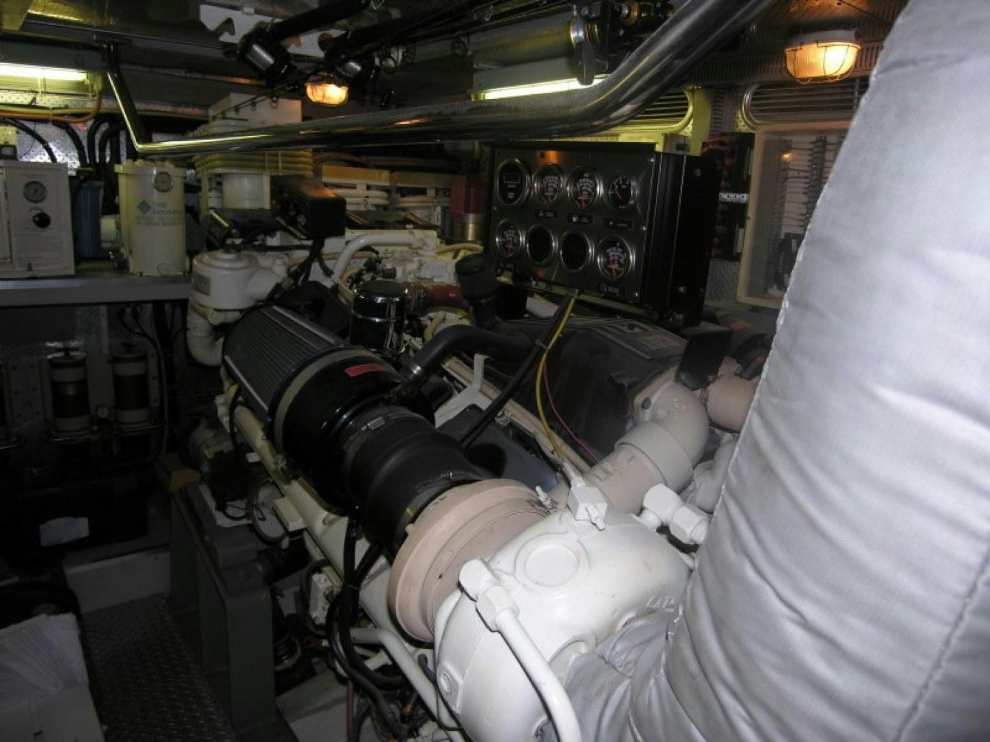 a person working in a factory aboard BALOZI Yacht for Sale
