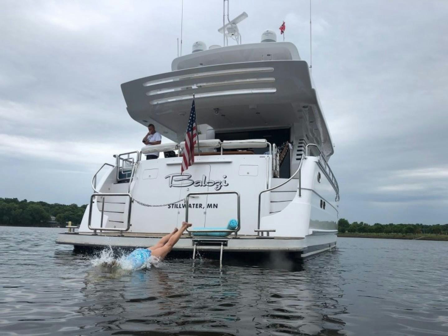 a boat on the water aboard BALOZI Yacht for Sale