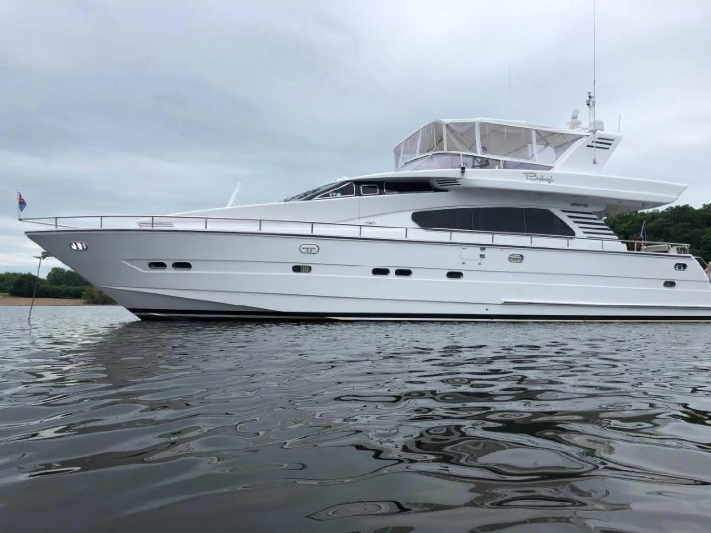 a white yacht in the water aboard BALOZI Yacht for Sale