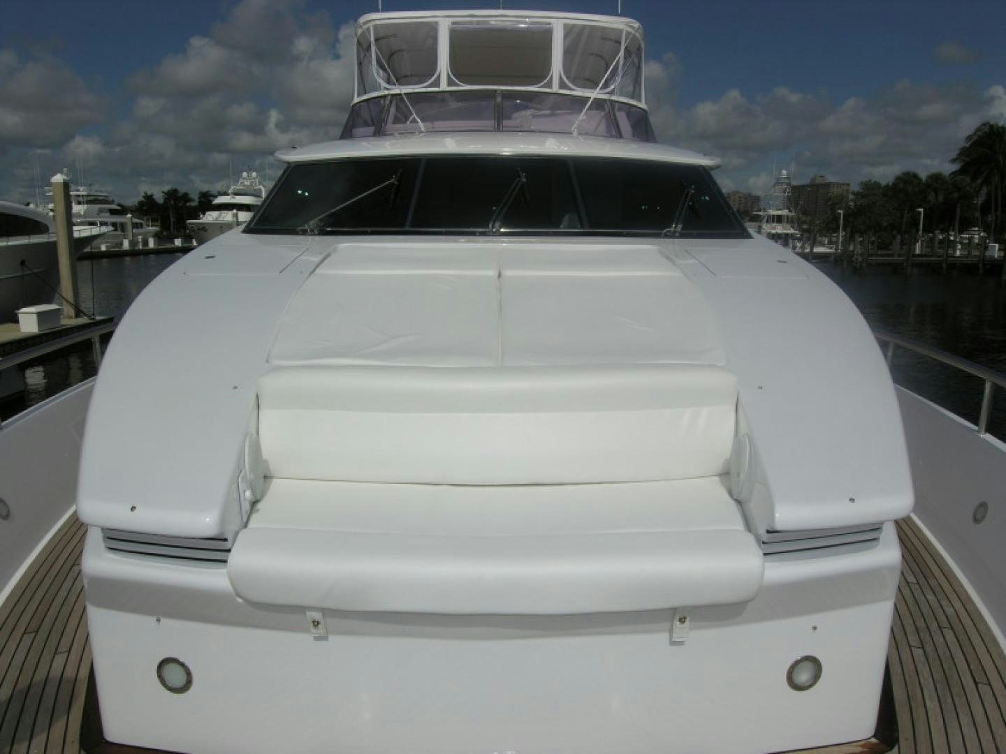 a white car with a white roof aboard BALOZI Yacht for Sale