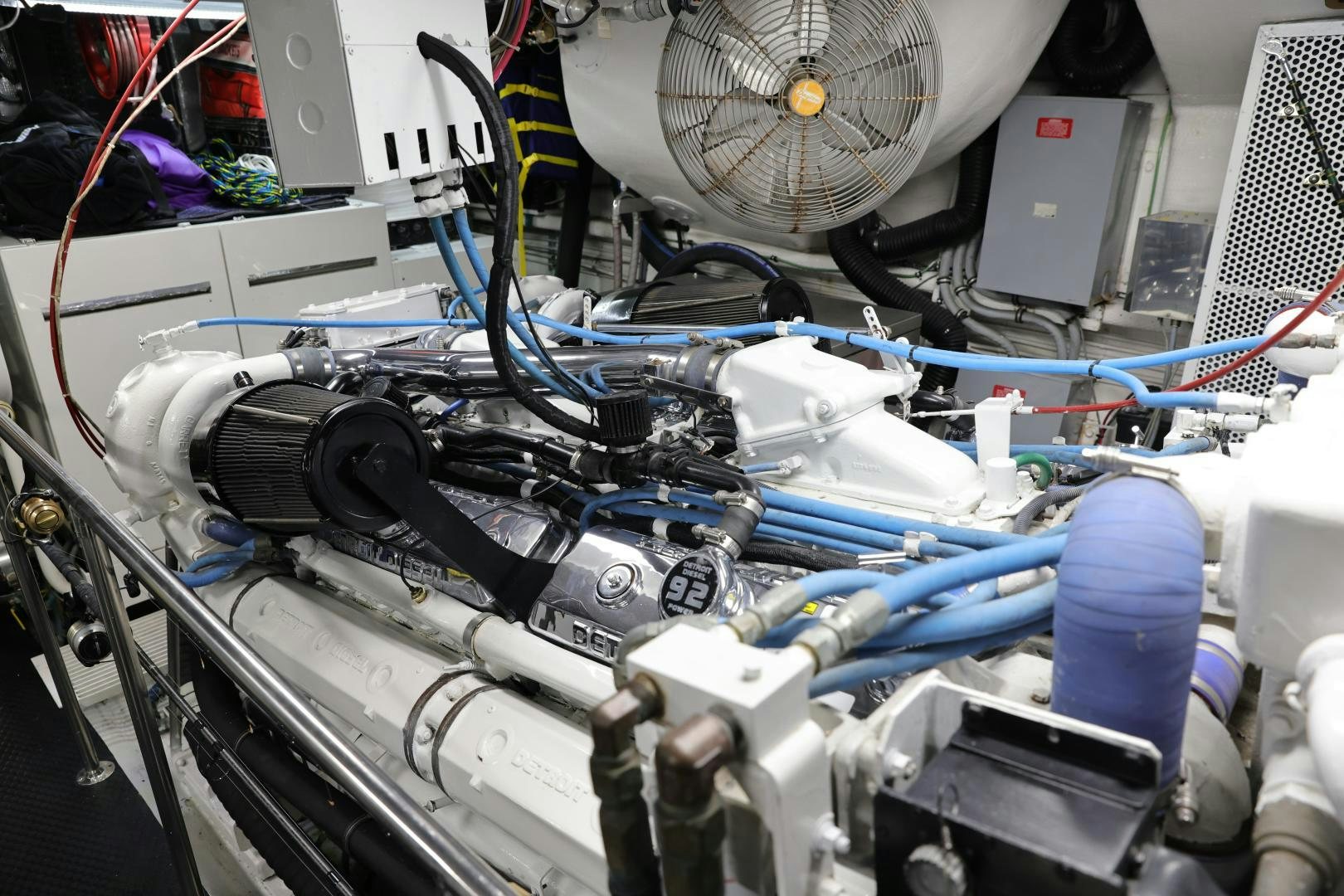 a close-up of a machine aboard FELINA Yacht for Sale