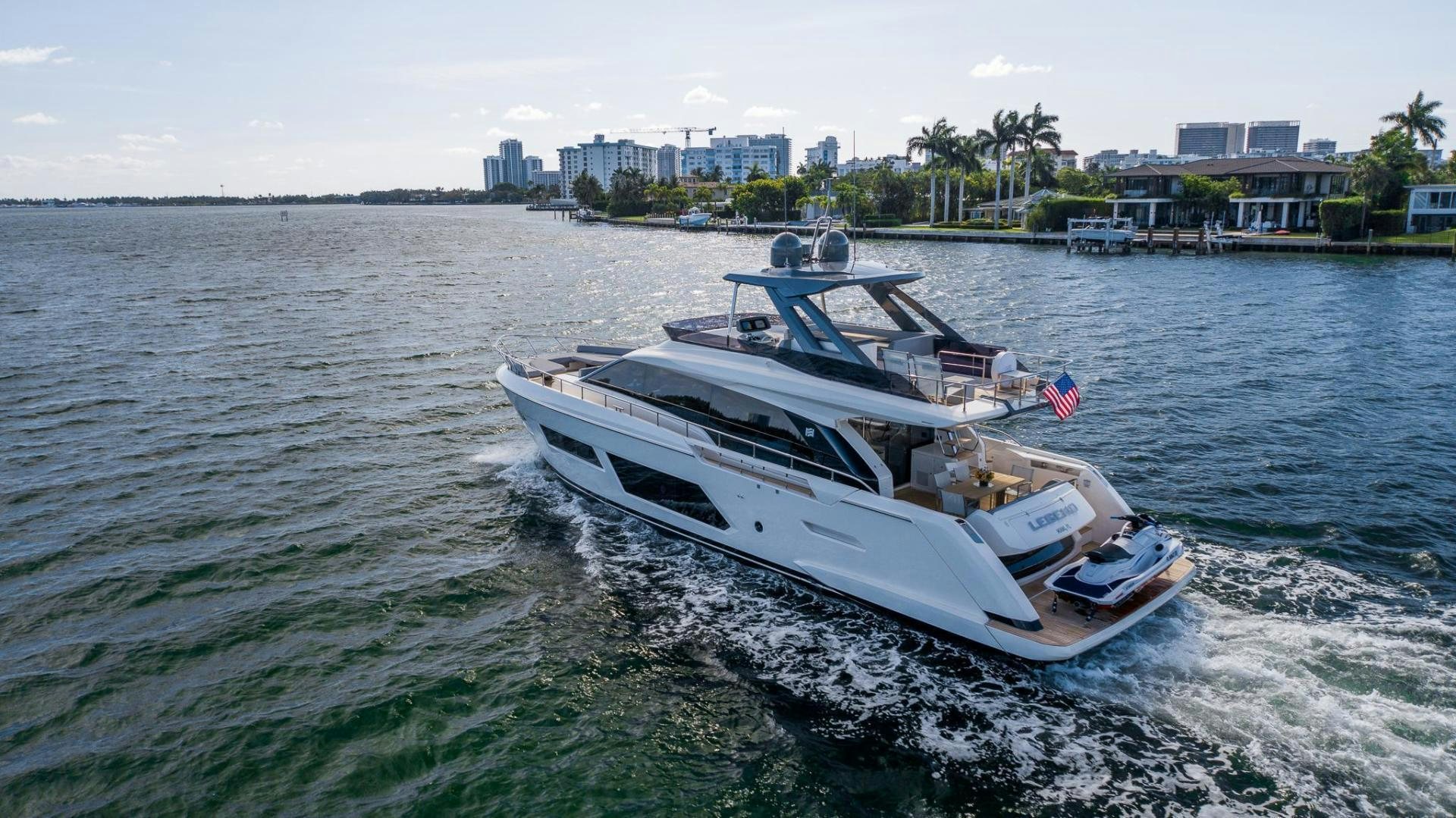 a boat on the water aboard LEGEND Yacht for Sale