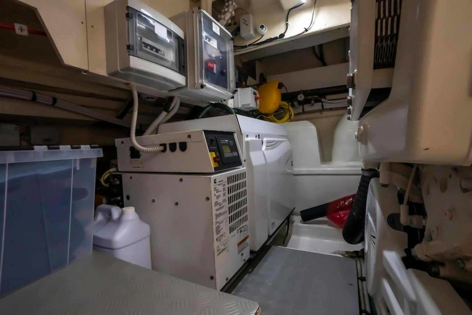 a close-up of a machine aboard LEGEND Yacht for Sale