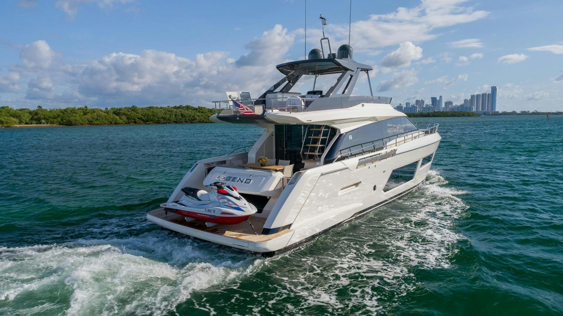 a boat on the water aboard LEGEND Yacht for Sale