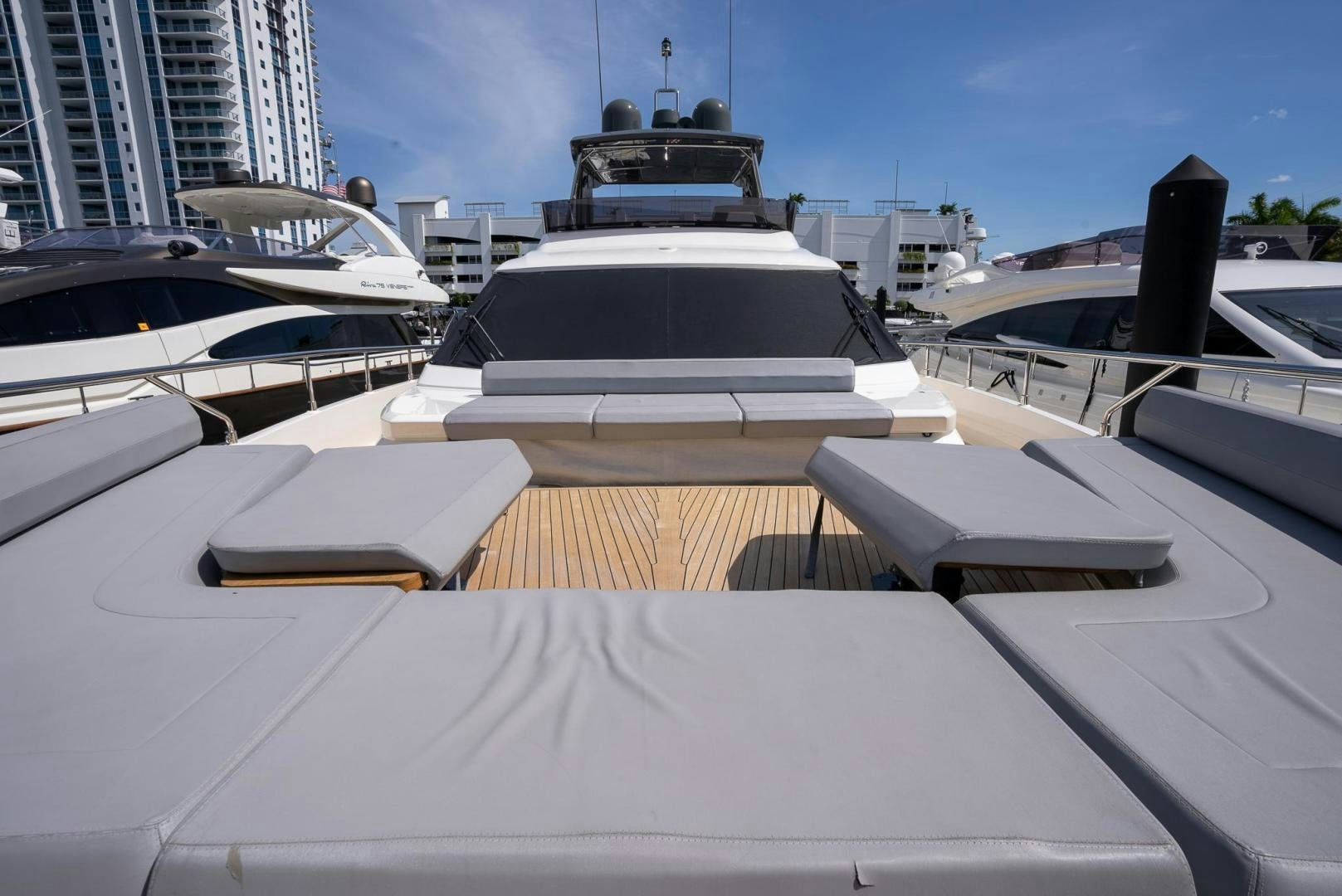a row of yachts aboard LEGEND Yacht for Sale