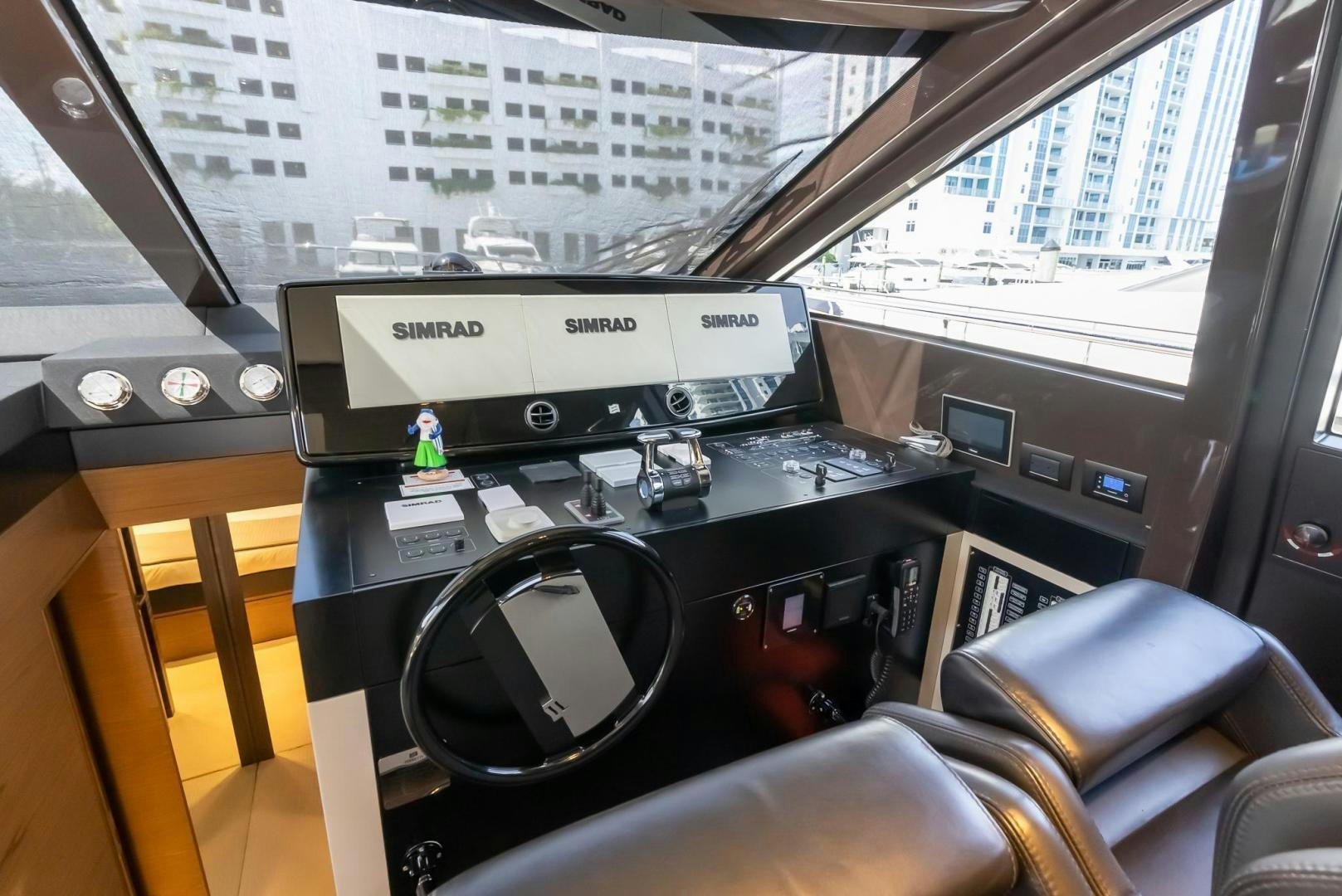 a black electronic device on a table aboard LEGEND Yacht for Sale