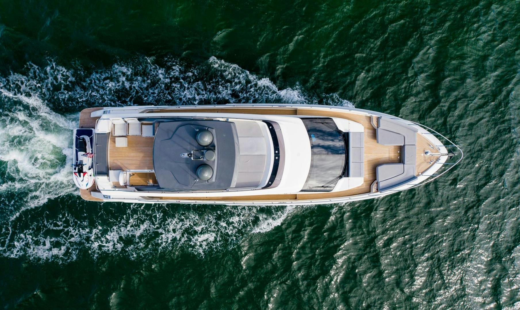 a space ship in the water aboard LEGEND Yacht for Sale