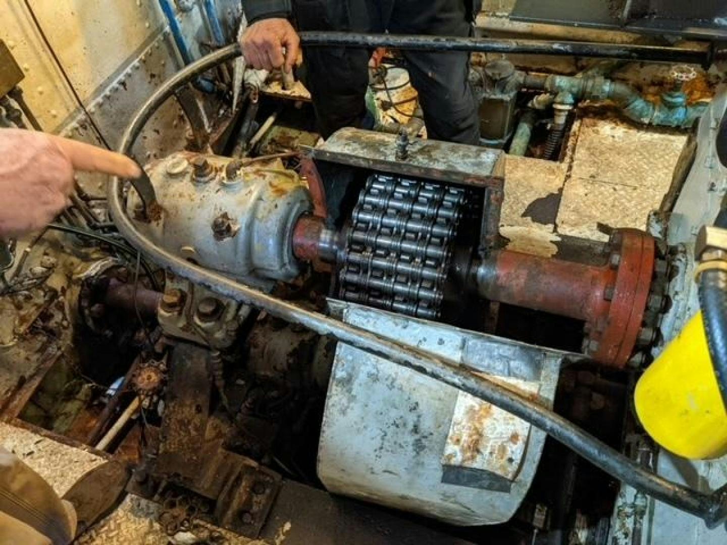 a machine with a metal part aboard EL PRIMERO Yacht for Sale