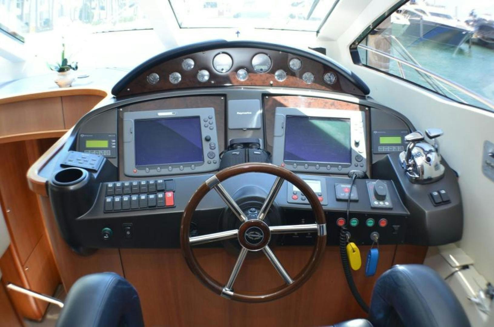 a cockpit of a plane aboard PEARL Yacht for Sale