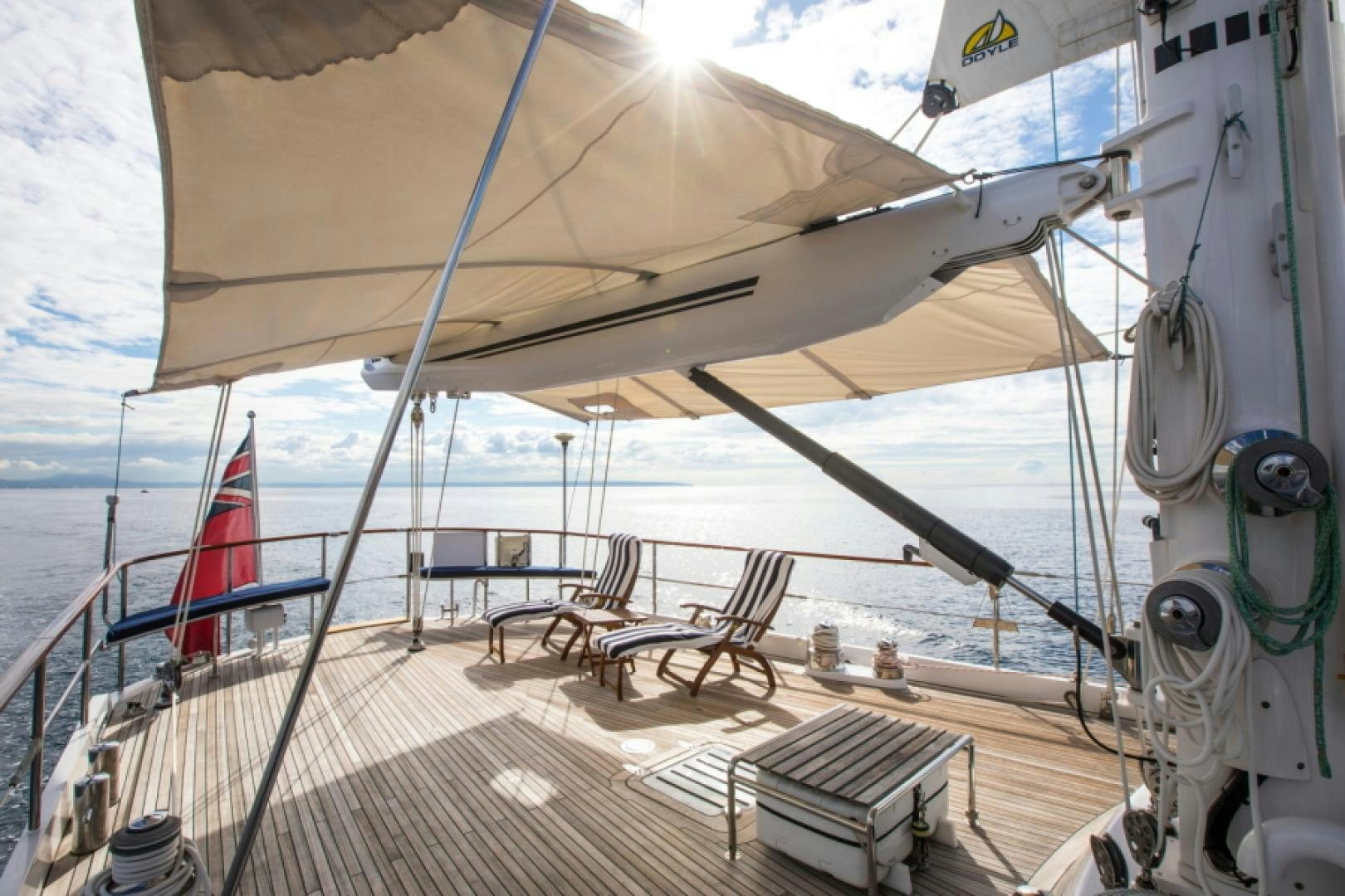 a boat on the water aboard FIDELITAS Yacht for Sale