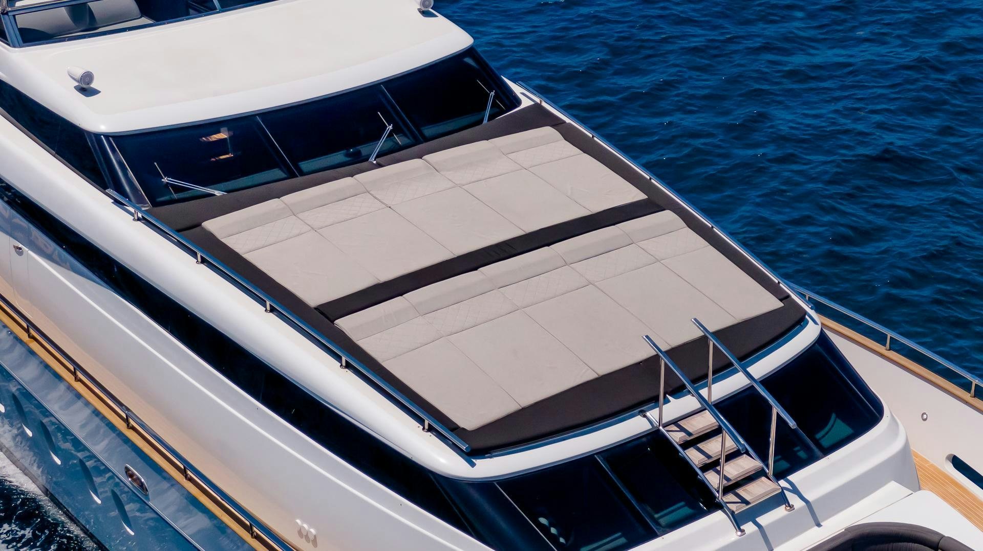 a boat on the water aboard BAD ROMANCE IV Yacht for Sale