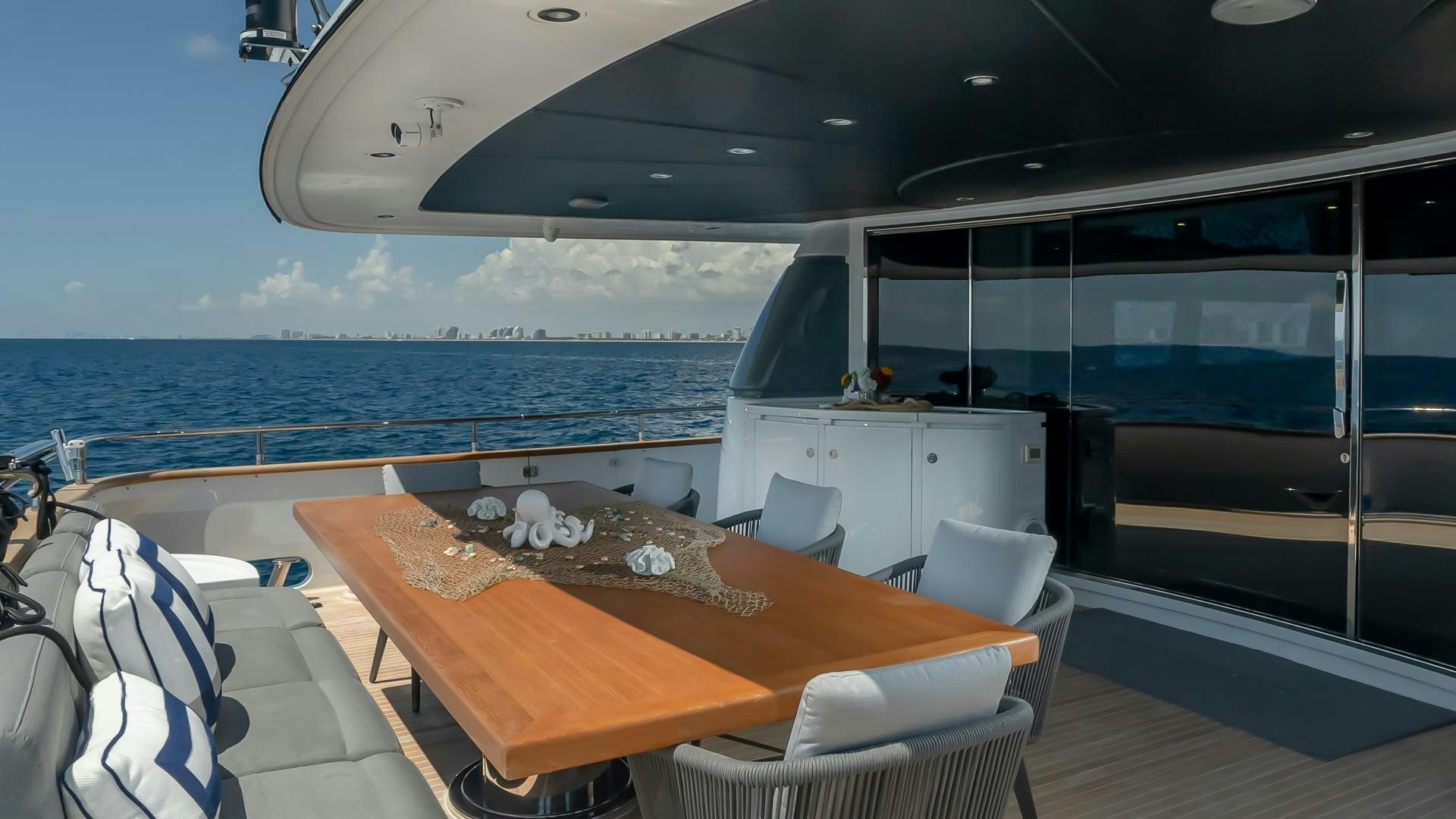 a boat on the water aboard BAD ROMANCE IV Yacht for Sale
