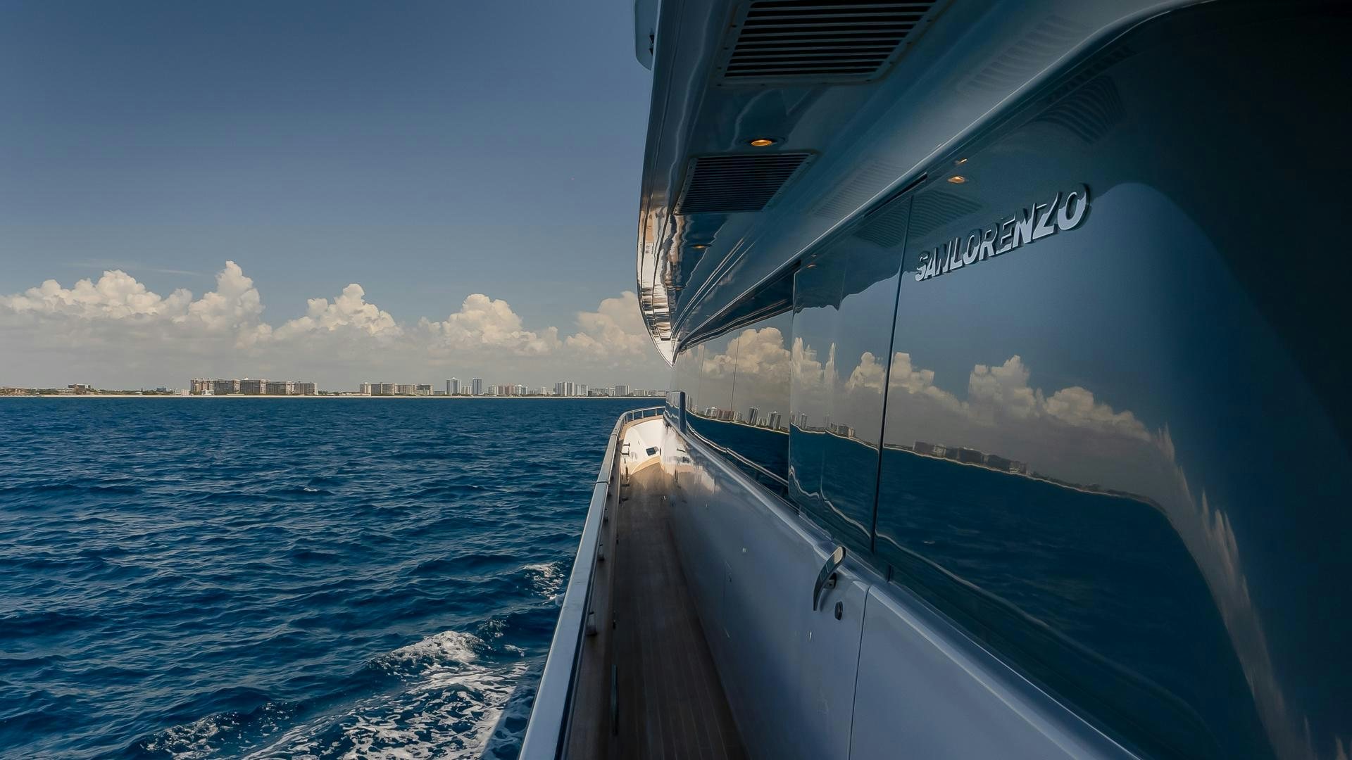 a boat on the water aboard BAD ROMANCE IV Yacht for Sale