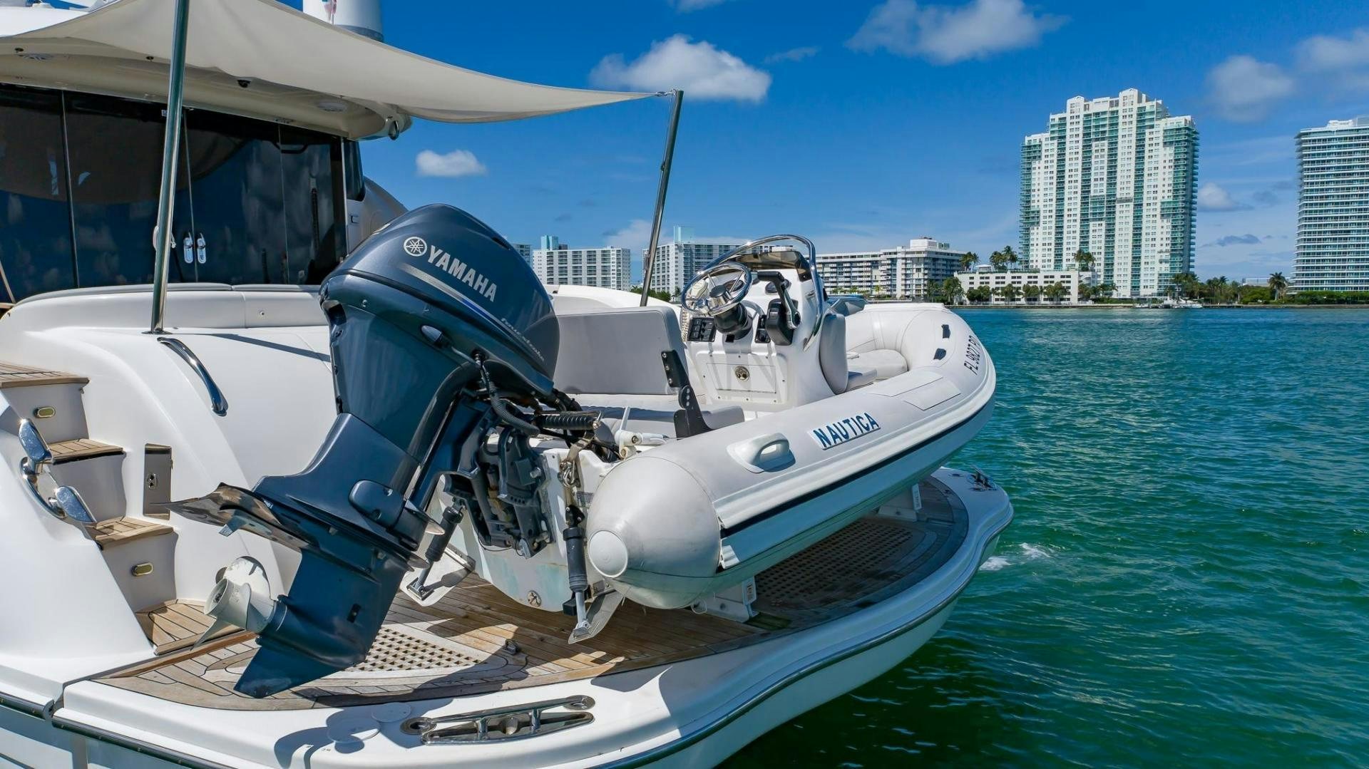 a boat on the water aboard XANADU Yacht for Sale