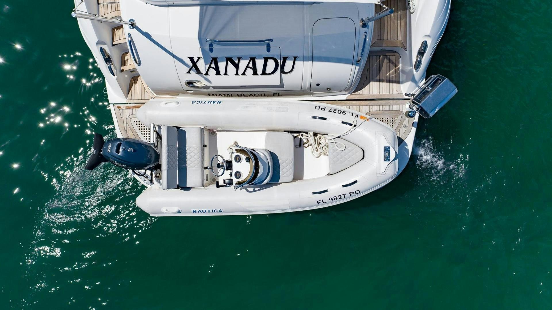 a boat on the water aboard XANADU Yacht for Sale