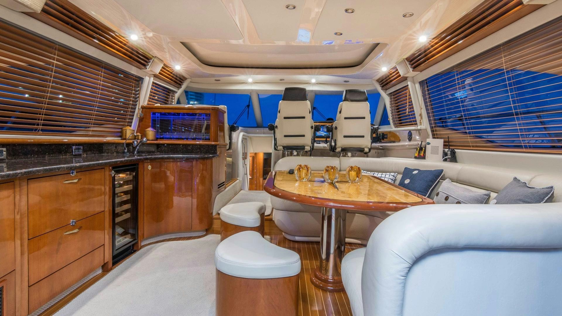 inside of a boat aboard XANADU Yacht for Sale