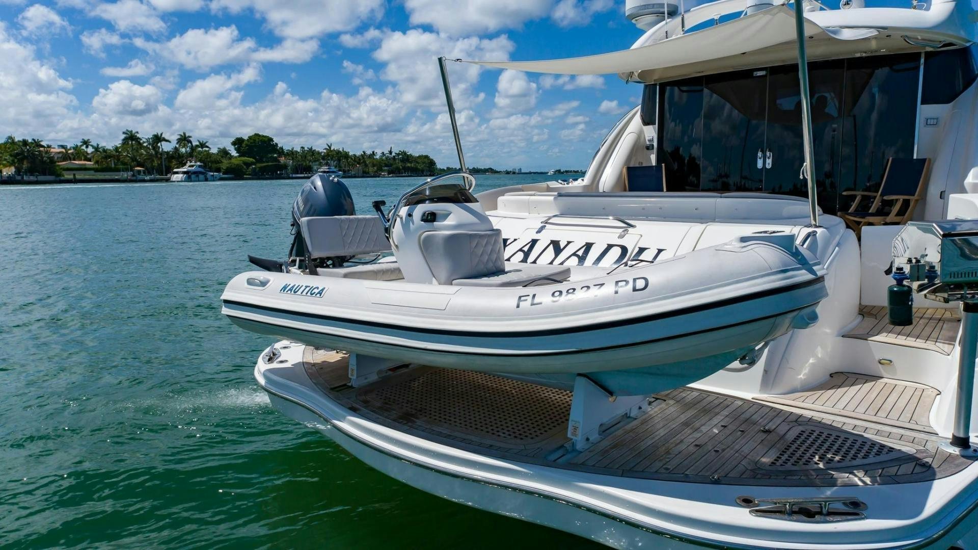 a boat on the water aboard XANADU Yacht for Sale