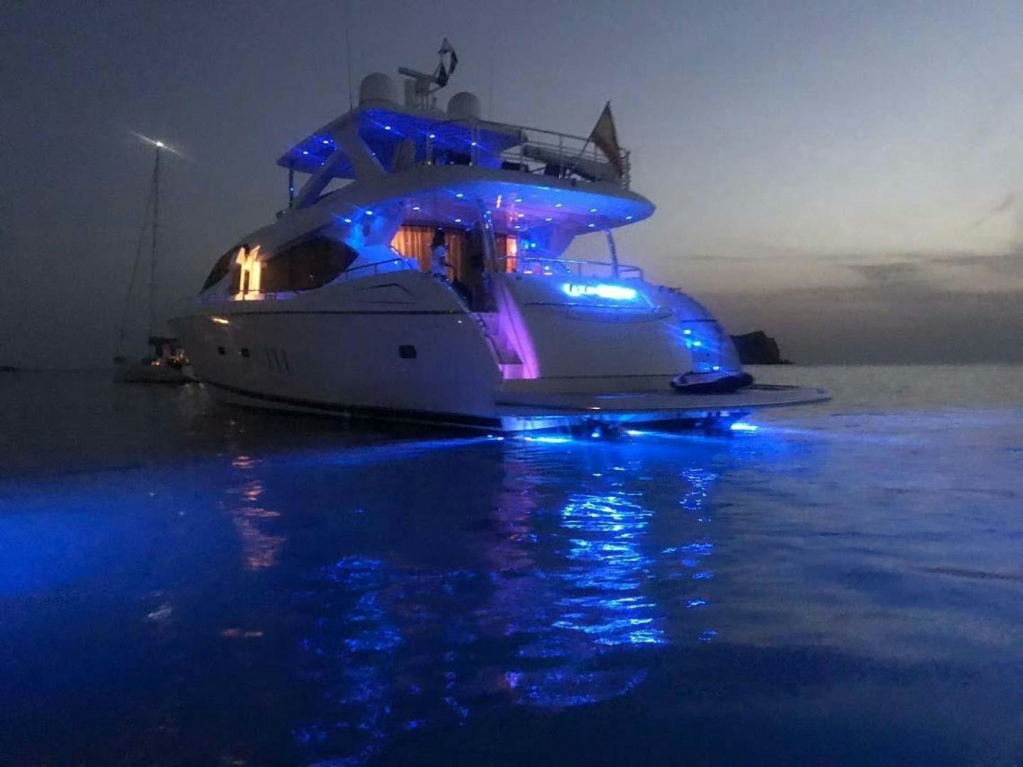 a boat on the water aboard LI-JOR Yacht for Sale