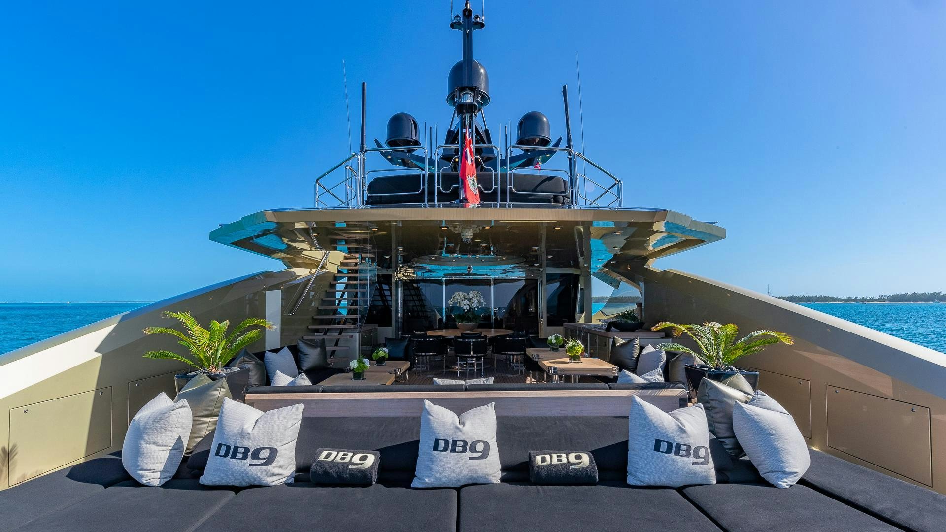 a boat on a body of water aboard DB9 Yacht for Sale
