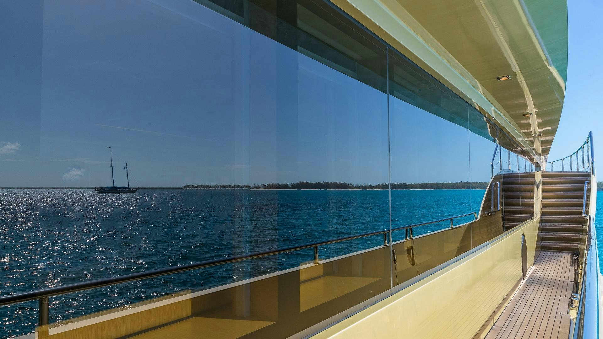 a boat on the water aboard DB9 Yacht for Sale