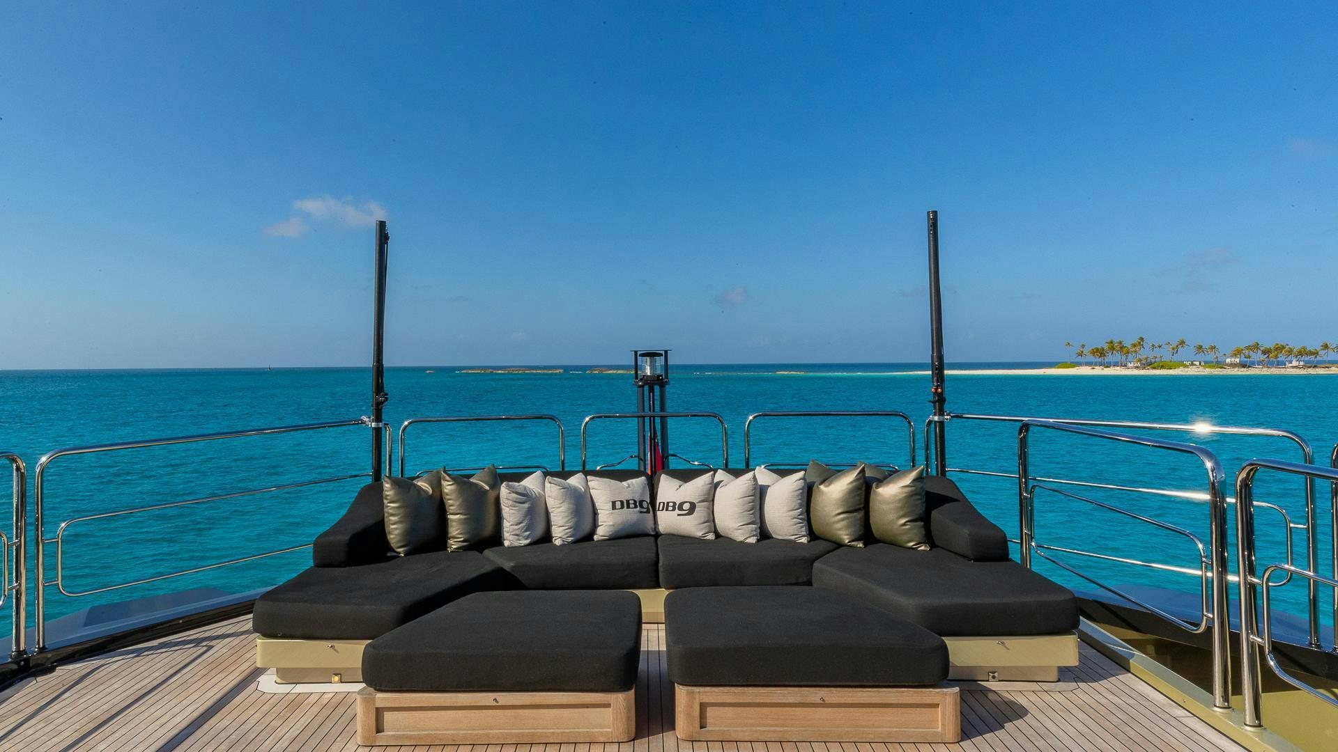 a boat on the water aboard DB9 Yacht for Sale